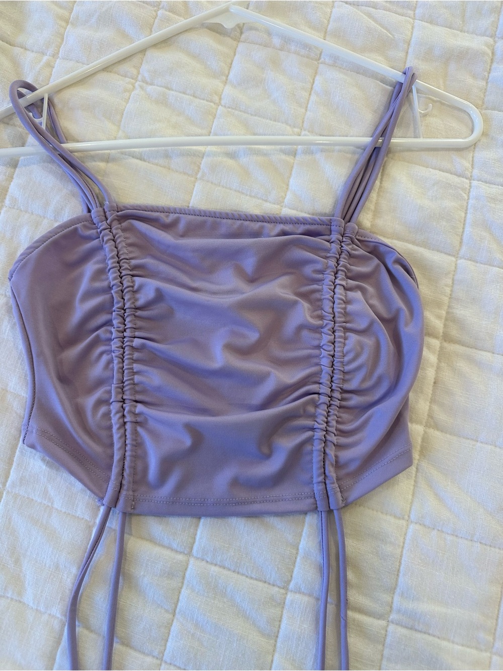 Lavender Ruched Cami Top